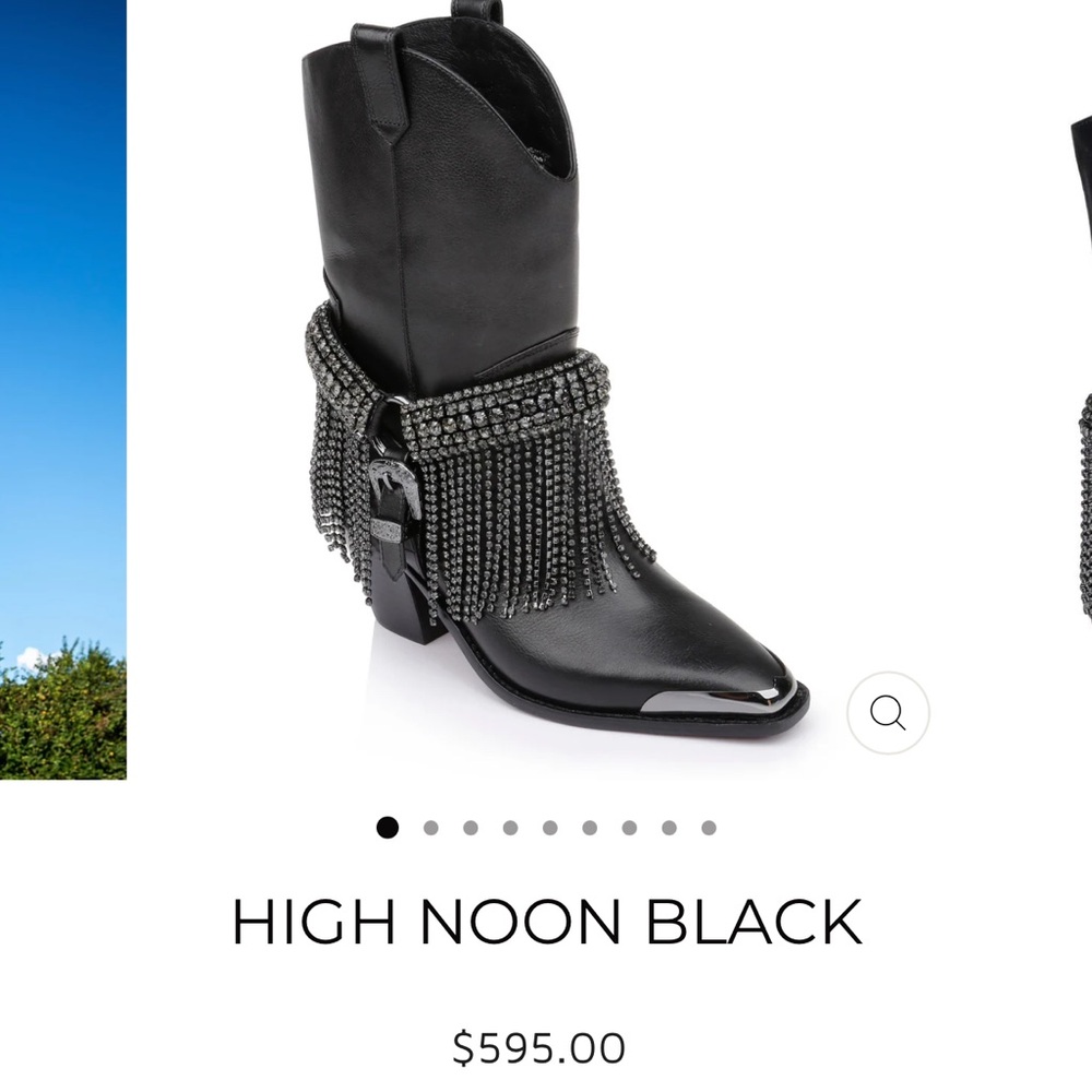 Daniel x Diamond high noon crystal fringe cowboy boots